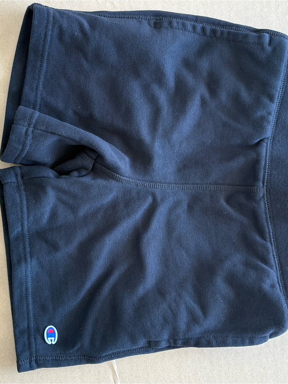 Champion Kids Dark Navy Athletic Shorts with Small Logo